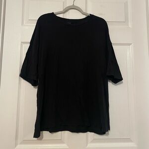 Wild Fable Basic Oversized Black T-Shirt